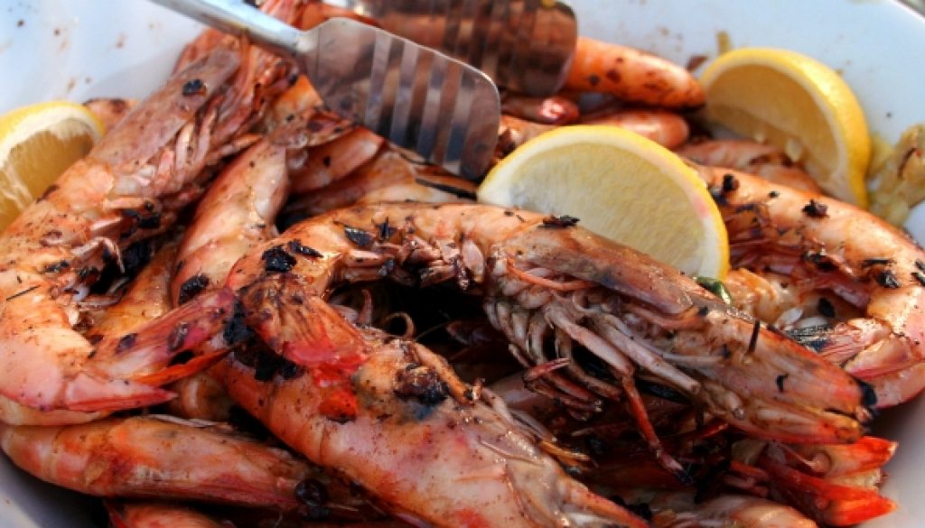 gin marmalade prawns