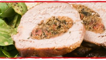 Pork with date and couscous stuffing